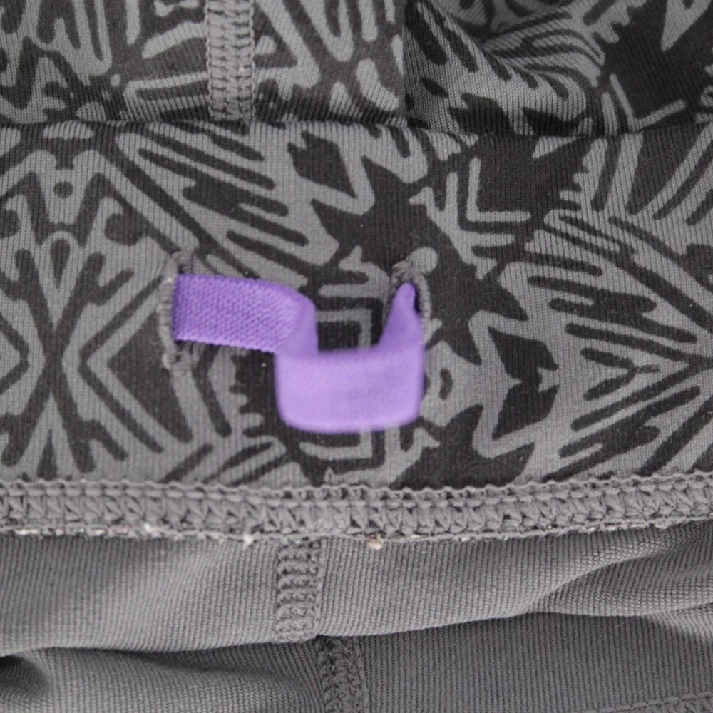Athleta Women's Gray Geometric Be Free Capri Leggings Size Small
